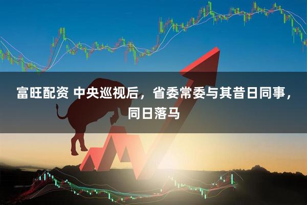 富旺配资 中央巡视后，省委常委与其昔日同事，同日落马