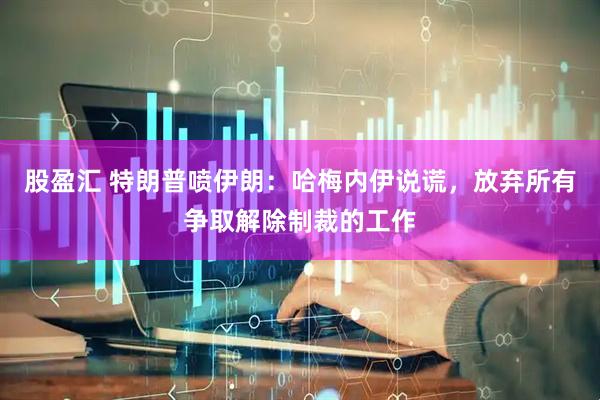 股盈汇 特朗普喷伊朗：哈梅内伊说谎，放弃所有争取解除制裁的工作